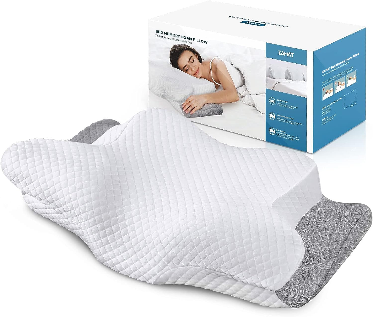 Adjustable Cervical Memory Foam Pillow